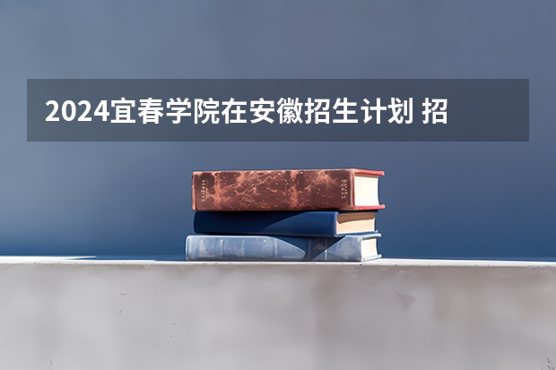 2024宜春学院在安徽招生计划 招多少人