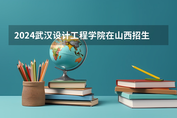 2024武汉设计工程学院在山西招生计划 招多少人