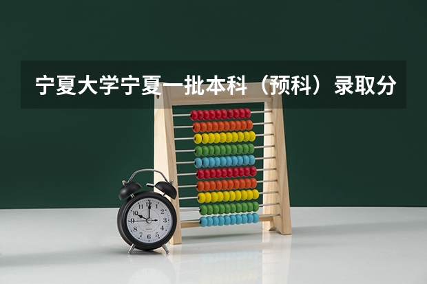 宁夏大学宁夏一批本科（预科）录取分数线是多少？