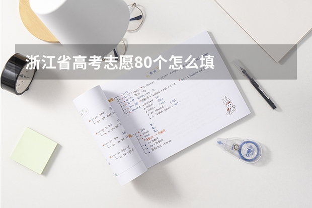 浙江省高考志愿80个怎么填