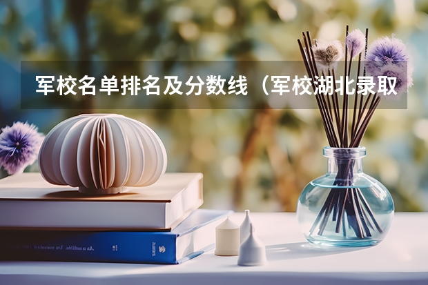 军校名单排名及分数线（军校湖北录取分数线）