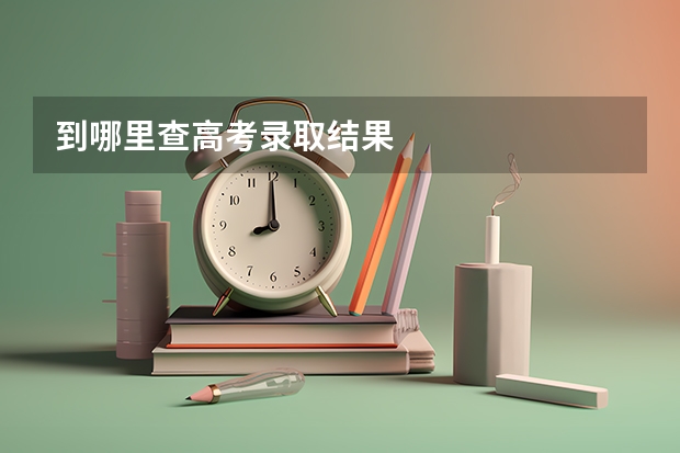 到哪里查高考录取结果