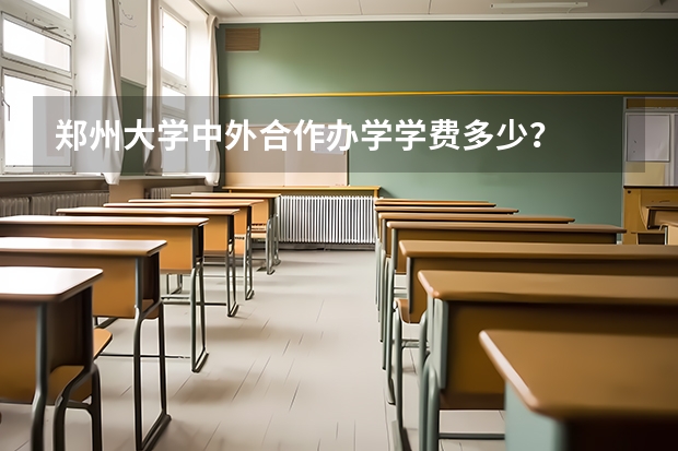 郑州大学中外合作办学学费多少？
