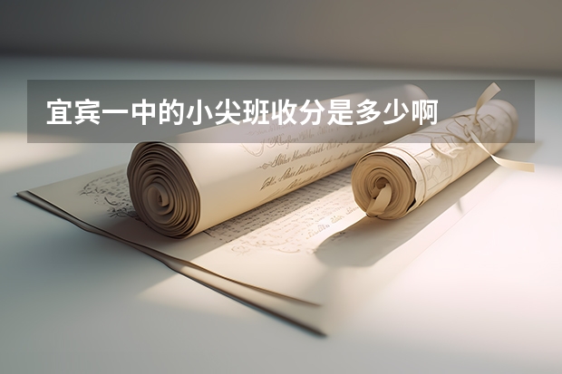 宜宾一中的小尖班收分是多少啊