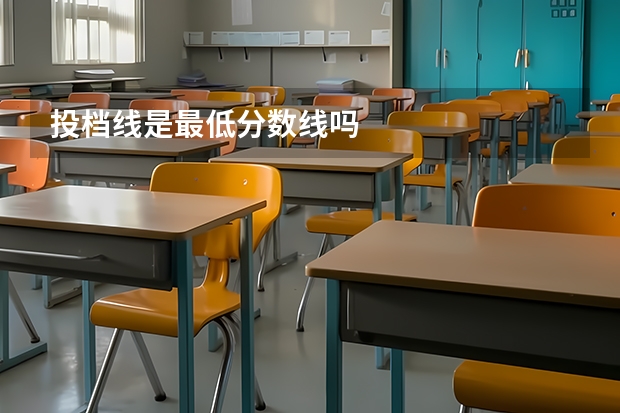 投档线是最低分数线吗