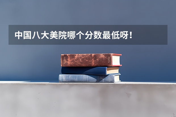 中国八大美院哪个分数最低呀!