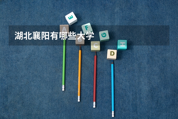 湖北襄阳有哪些大学