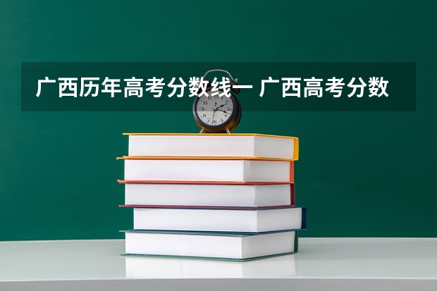 广西历年高考分数线一 广西高考分数线
