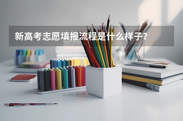新高考志愿填报流程是什么样子？