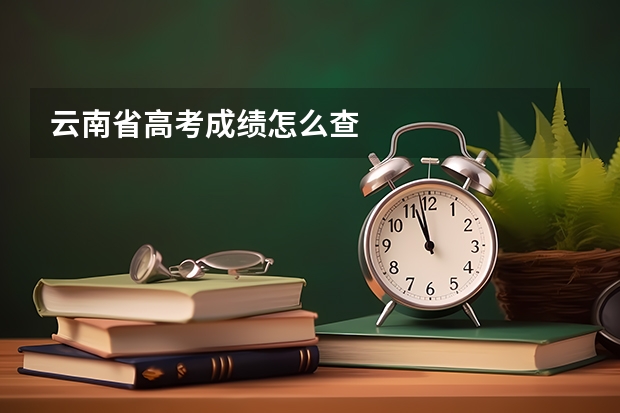 云南省高考成绩怎么查