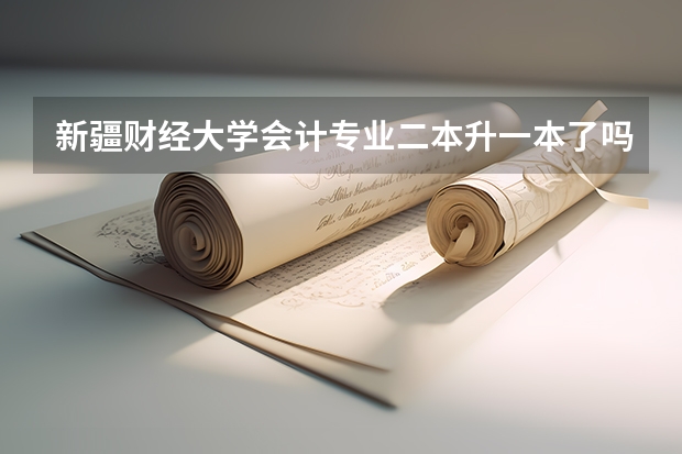 新疆财经大学会计专业二本升一本了吗?