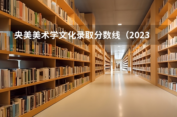 央美美术学文化录取分数线(2023年美术高考分数线)