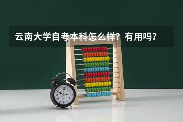 云南大学自考本科怎么样？有用吗？