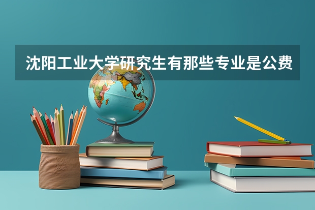沈阳工业大学研究生有那些专业是公费生自费生的学费是多少