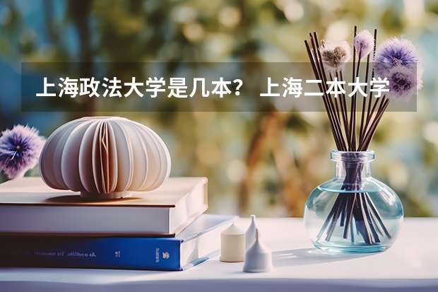 上海政法大学是几本？ 上海二本大学排名一览表