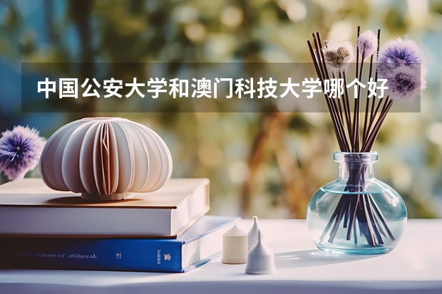 中国公安大学和澳门科技大学哪个好
