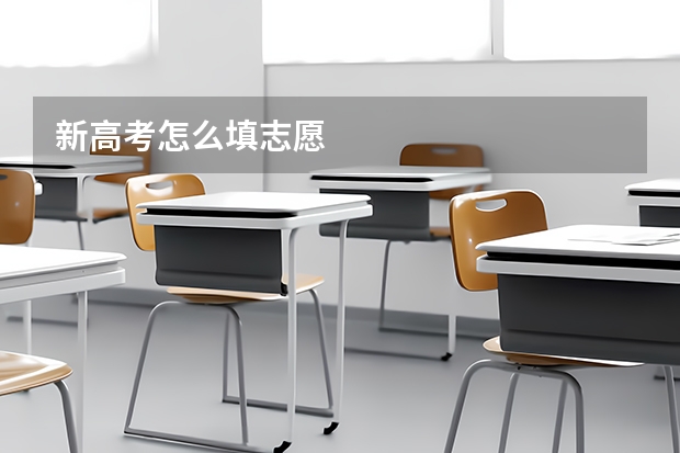 新高考怎么填志愿