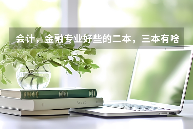 会计,金融专业好些的二本,三本有啥? 湖北三本院校会计专业排名