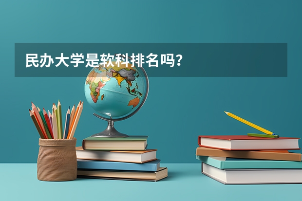 民办大学是软科排名吗?