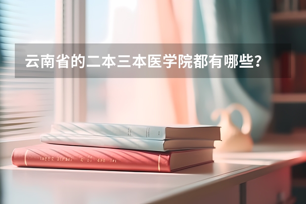 云南省的二本三本医学院都有哪些?