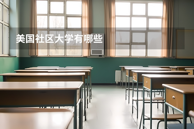 美国社区大学有哪些