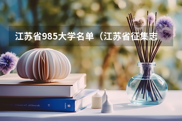 江苏省985大学名单（江苏省征集志愿的院校名单）