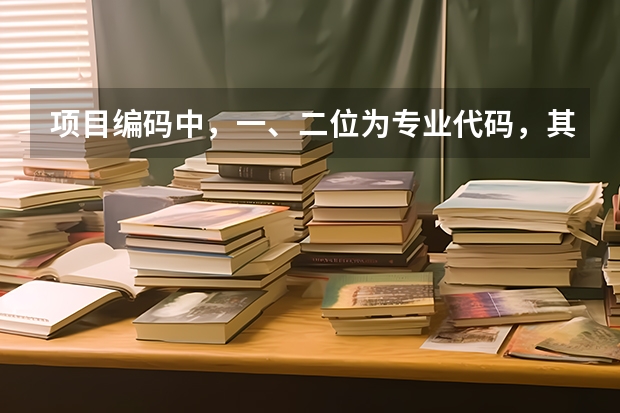 项目编码中，一、二位为专业代码，其中04代表（ ）。 保山中医药高等专科学校招生章程