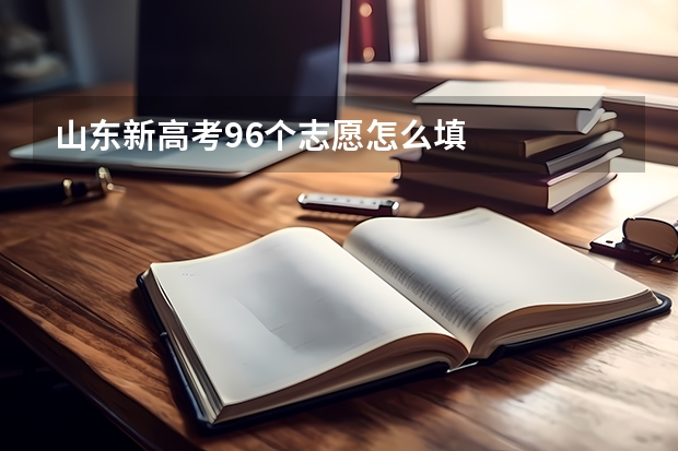 山东新高考96个志愿怎么填