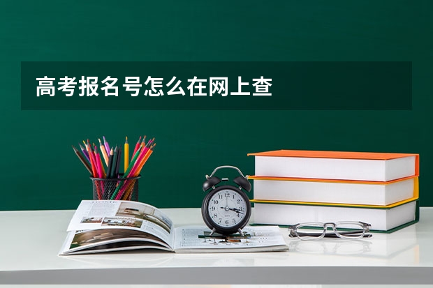 高考报名号怎么在网上查
