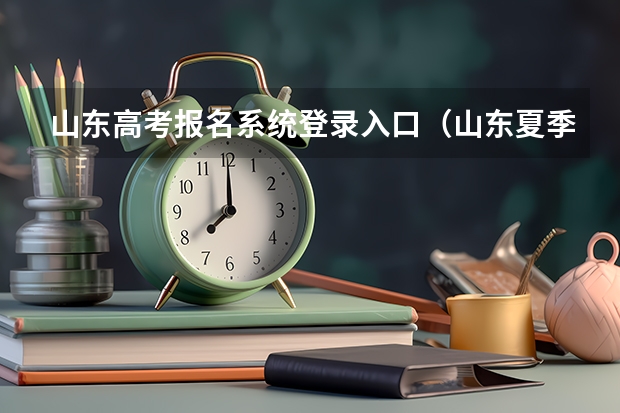 山东高考报名系统登录入口（山东夏季高考报名时间）