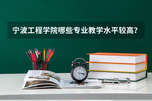 宁波工程学院哪些专业教学水平较高?