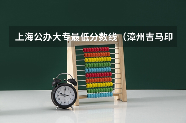 上海公办大专最低分数线(漳州吉马印刷职业技术学院办学层次)