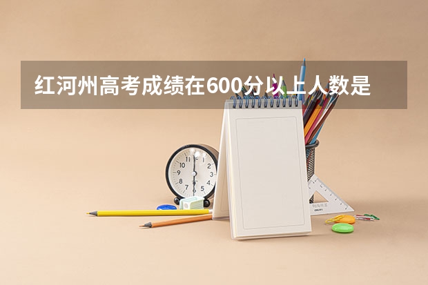 红河州高考成绩在600分以上人数是多少