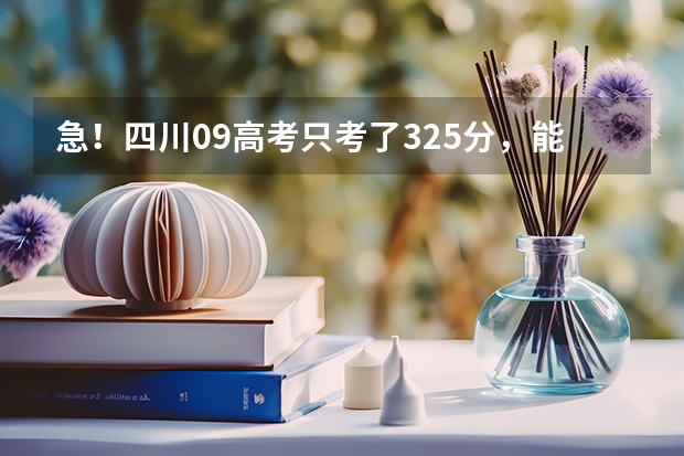 急!四川09高考只考了325分,能读川内什么专科学校