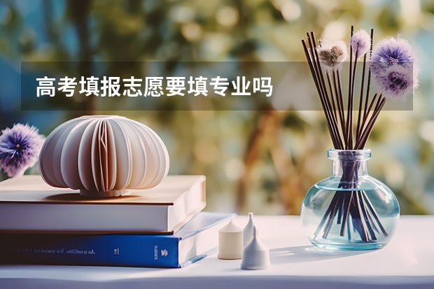高考填报志愿要填专业吗