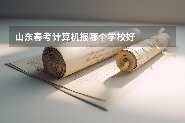 山东春考计算机报哪个学校好