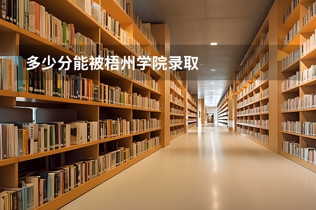 多少分能被梧州学院录取