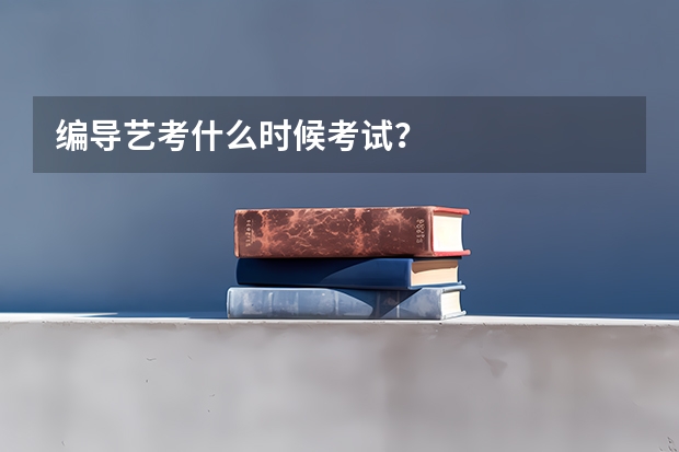 编导艺考什么时候考试？