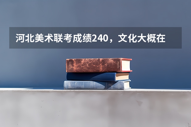 河北美术联考成绩240,文化大概在400左右,能上河北师大吗