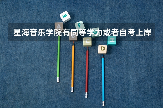 星海音乐学院有同等学力或者自考上岸的吗?