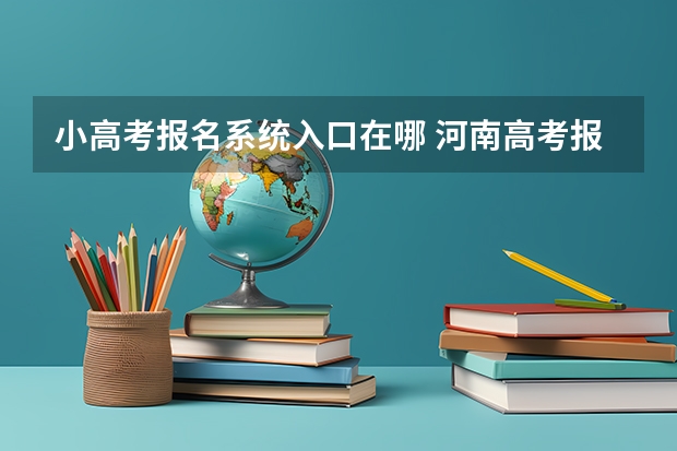 小高考报名系统入口在哪 河南高考报名平台登录入口在哪儿