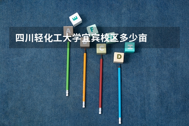 四川轻化工大学宜宾校区多少亩