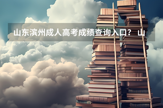山东滨州成人高考成绩查询入口? 山东省成人高考录取查询系统入口在哪