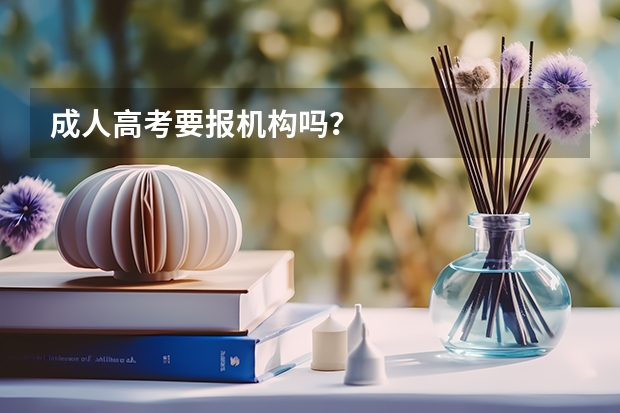 成人高考要报机构吗？