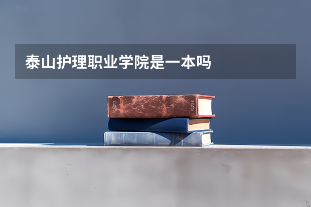 泰山护理职业学院是一本吗
