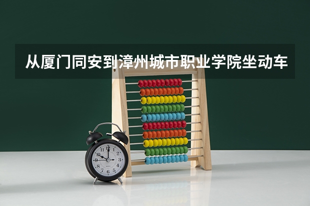 从厦门同安到漳州城市职业学院坐动车快,还是坐长途汽车快？花费分别是多少？有直达的吗？