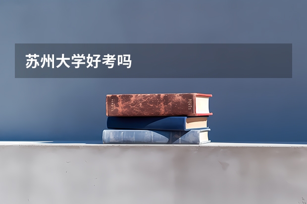 苏州大学好考吗