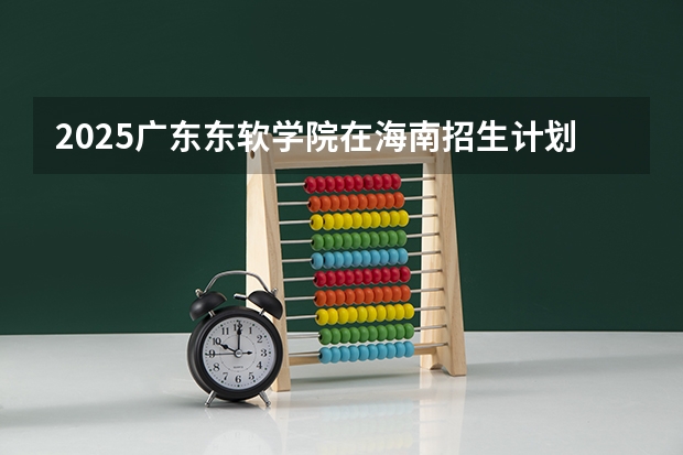 2025广东东软学院在海南招生计划预测 大概招多少人