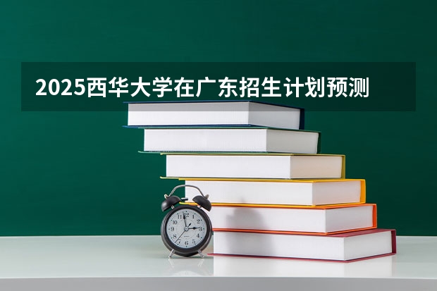 2025西华大学在广东招生计划预测 大概招多少人