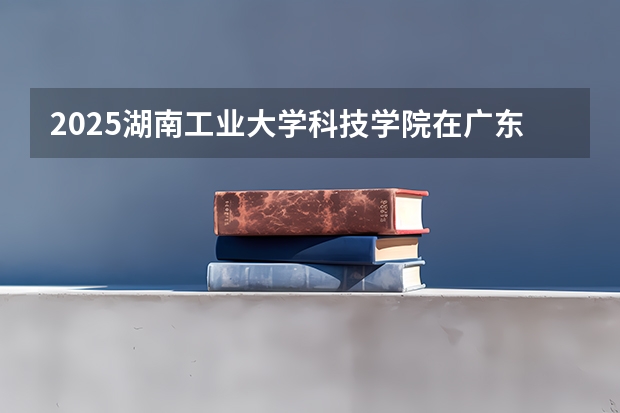 2025湖南工业大学科技学院在广东招生计划预测 大概招多少人